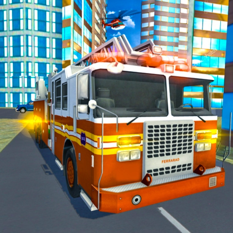 Fire City Truck Rescue Driving Simulator