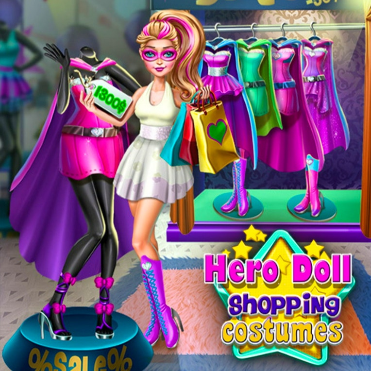 Hero Doll Shopping Costumes