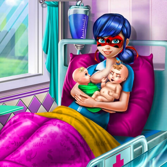 Dotted Girl Twins Birth