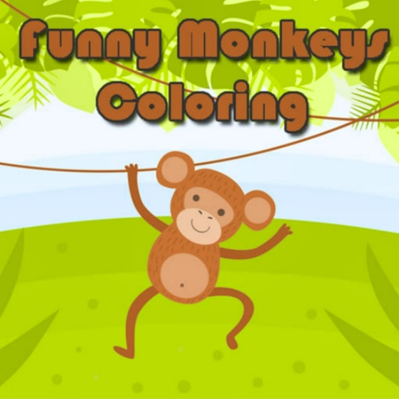 Funny Monkeys Coloring