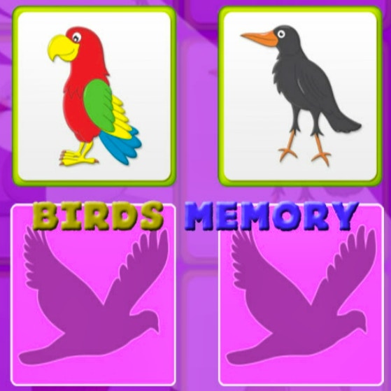 Kids Memory with Birds