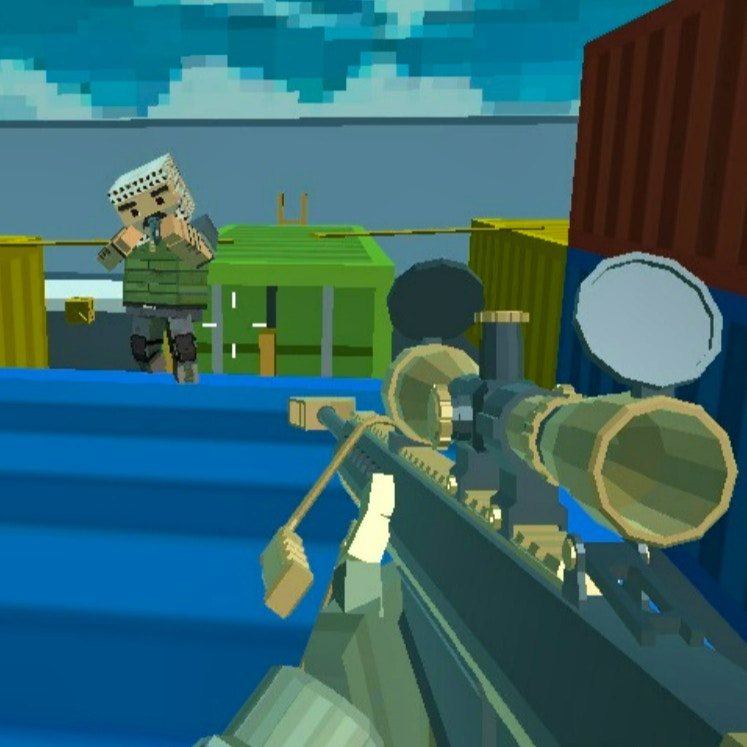 Shooting Blocky Combat Swat GunGame Survival