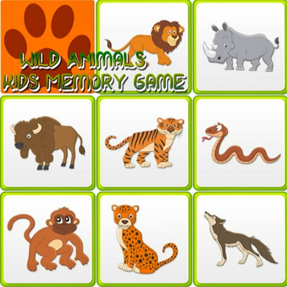 Kids Memory Wild Animals