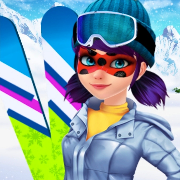 Mask Lady Ski Time