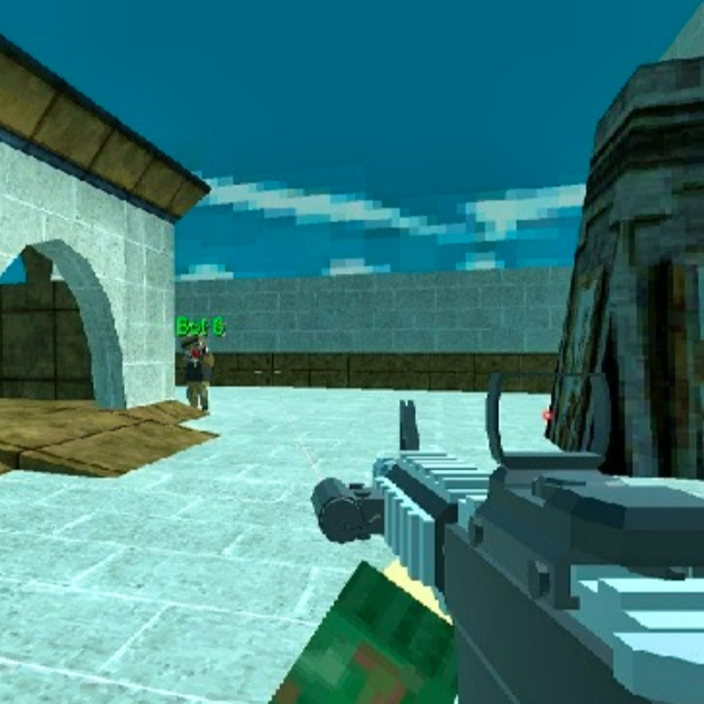 Blocky Shooting Arena 3D Pixel Combat