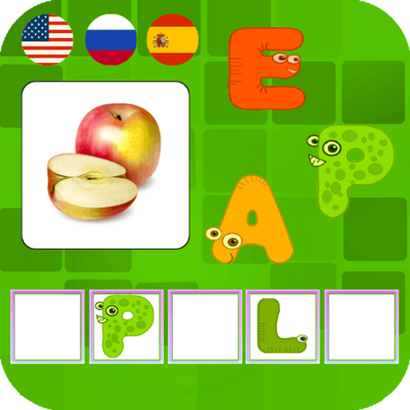 Learning Words in 3 Languages game