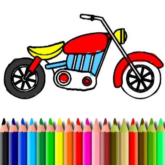 BTS Motorbike Coloring Book