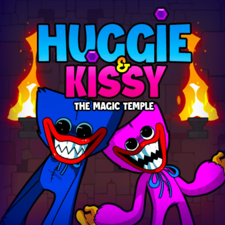 Huggie and Kissy: The magic temple