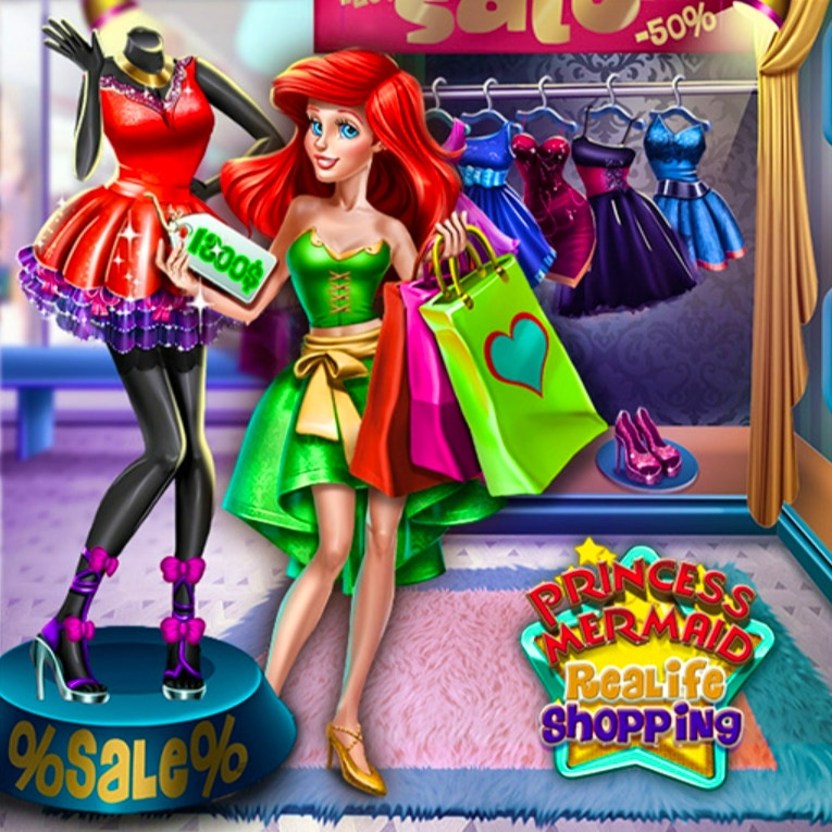 Princess Mermaid Realife Shopping