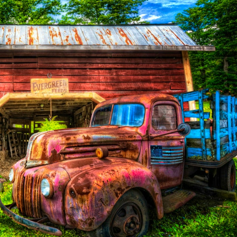 Rusty Cars Slide