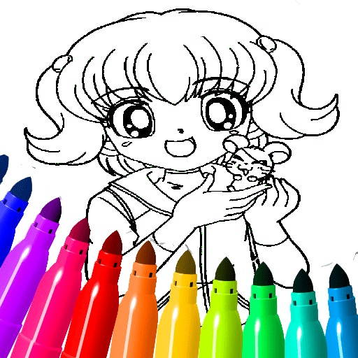 Anime Coloring Pages For Kids