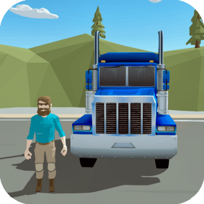 Truck and Police