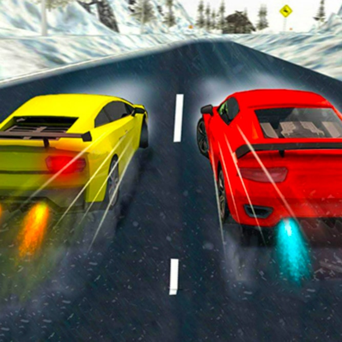 Snow Fast Hill Track Racing