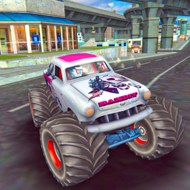 Monster Truck Stunt Free Jeep Racing Game