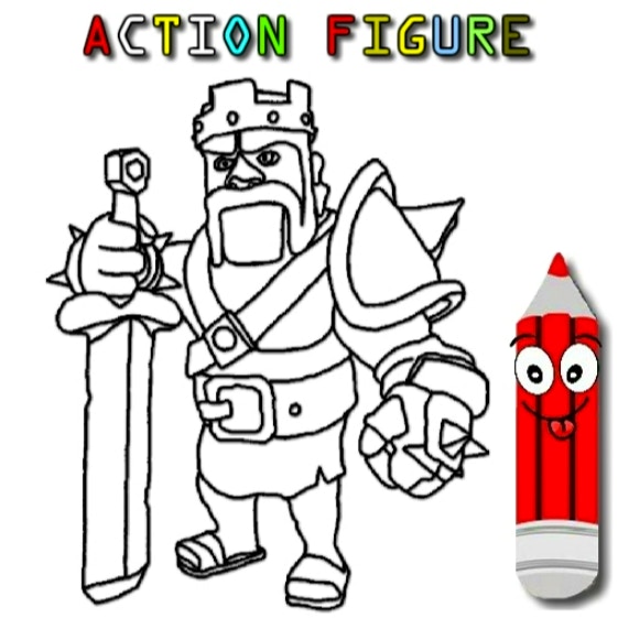 BTS Action Figure Coloring Book