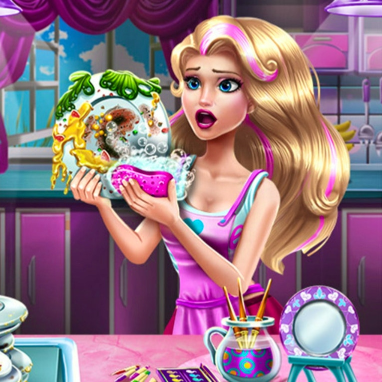 Doll Dish Washing