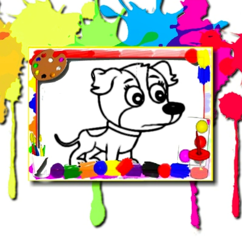 Dogs Coloring Book